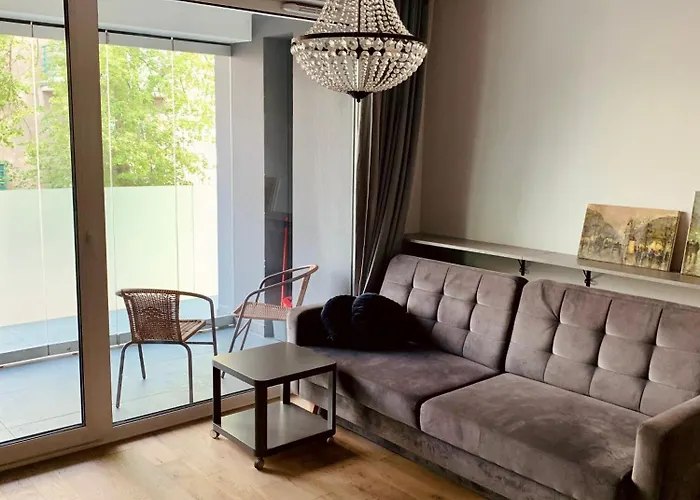 Center - Dwie Sypialnie I Parking Lägenhet *